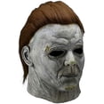 thumbnail image 2 of Máscara de Michael Myers, máscara aterradora de Halloween, máscara de asesino, máscara de látex de cara completa espeluznante, accesorios de disfraces de fiesta de Cosplay de terror, 2 of 5