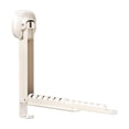 thumbnail image 7 of Wall-Mounted Plastic Suction Cup Storage Rack - Foldable & Retractable Organizer for Towels/Clothes, Perfect for Bathroom/Laundry Room, Space-Saving Portable Shelf for Home Use, 14*11*3in, White, 7 of 7