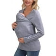 thumbnail image 4 of Mens Baby Carrier T Shirt, Kangaroo Shirt for Dad and Baby, Kangaroo Pocket T-Shirt for Men, 4 of 10