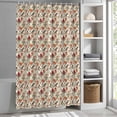 thumbnail image 3 of Vintage Floral Fabric Shower Curtain Spring Flower Birds Washable Shower Curtains for Bathroom, Waterproof Bath Curtain with Hooks Home Decor 72x72in, 3 of 8
