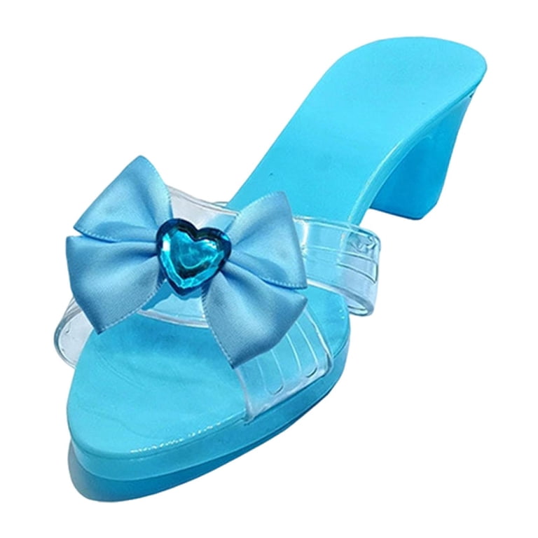 princess dress up slippers Princess Dress Up Shoes Sandals Slippers Lightweight PP Material for Girls  Party Cosplay Dress Role Play