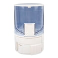 thumbnail image 1 of Comedero automático para perros y gatos, de doble capa, con compartimentos separados para agua seca y húmeda, con rotación y dispensador de agua para mascotas pequeñas y medianas, color azul claro., 1 of 14