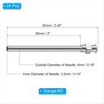 thumbnail image 2 of Blunt Tip Dispensing Needle, 24 Pcs 2 Inch Stainless Steel Liquid Dispenser Needles with Lure Lock 8g,24 * Needles with Lure Lock,Silver, 2 of 6