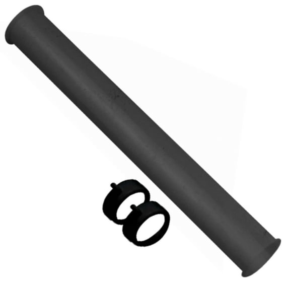 1-1/2" Plastic Flanged Tailpiece Black W/ TPR Washer for Kitchen Sink