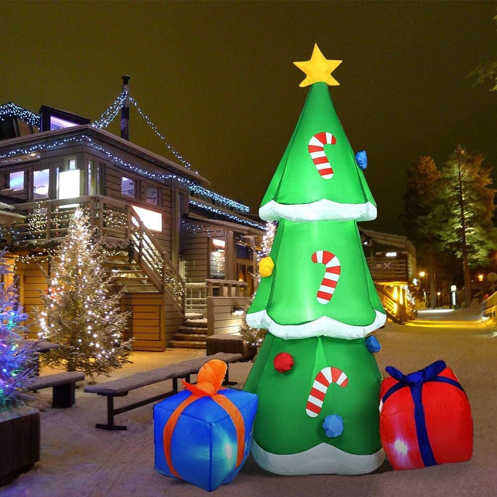 Christmas Decorations Tree Inflatables Outdoor 6 FT Christmas Tree, Blow Up Christmas Decor