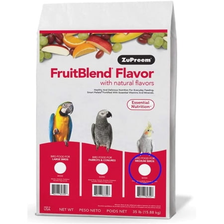 Zupreem-Fruitblend With Natural Fruit Flavors Md Parrot 35 Pound