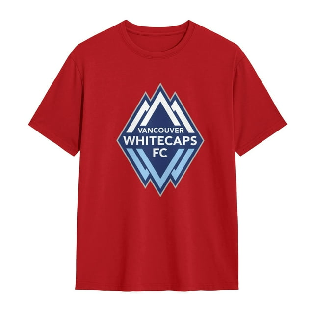 Vancouver Whitecaps Fc T-Shirt Basique à Manches Courtes en Coton pour Usage Quotidien