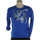 thumbnail image 1 of American Eagle Outfitters Camiseta gráfica de ajuste atlético para hombre, azul, XXL, 1 of 1
