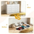 thumbnail image 5 of Ktaxon Large 5 Drawers Dresser Chests for Bedroom, Wood Chset of Drawers,Dressers Organizer for Bedroom, Living Room,Hallway, White, 5 of 18