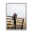 thumbnail image 4 of Stupell Industries Rural Meadow Fence Barbed Wire Countryside Photography Photograph Gray Framed Art Print Wall Art, Design by Leah Straatsma, 4 of 5