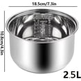 thumbnail image 7 of Rice Cooker Replacement Pot, Stainless Steel Rice Cooker Inner Pot, Non stick Replacement Pots for Kitchen Pressure Cooker Rice Maker 2.5L, 7 of 7