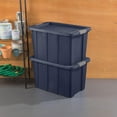 thumbnail image 5 of Storage Bins with Lids, Heavy Duty Totes, Tuff1, 30 Gallon, Dark Indigo, 5 of 9