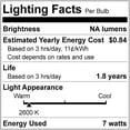 thumbnail image 6 of Sunlite 01054 - 7C7/CL/12PK Night Light Bulb, 6 of 6