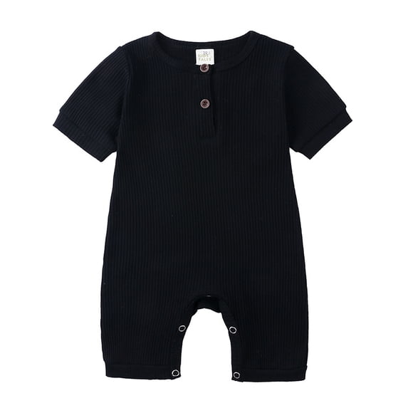 Esaierr Newborn Toddler Boys Girls Onesies Baby Bodysuit Crawling Suit for 0-24M Infant Solid Cotton Color Short Sleeve Bodysuits