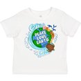 thumbnail image 3 of Inktastic Earth Day Peace Love Earth with Turtle and Waves Boys or Girls Toddler T-Shirt, 3 of 5