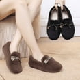 thumbnail image 2 of CHICVOMEY Women's Winter Shoes Cozy Slip-On Loafers with Thick Fleece Lining Non-Slip Rubber Sole Warm Casual Walking Shoes for Women Indoor Outdoor Comfort Shoes, 2 of 8