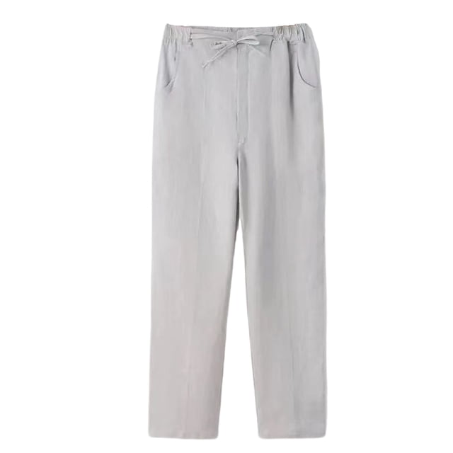 Dagugfen Plus Size Pants for Men Tapered Leg Drawstring Elastic Waist Loose Lightweight Comfy Pants