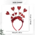 thumbnail image 5 of Valentines Day Headband Valentine's Day Love Hair Hoop, Valentines Day Accessories, Heart Headband for Women Girls, 5 of 7