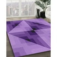 thumbnail image 2 of Ahgly Company Indoor Rectangle Patterned Bright Purple Novelty Area Rugs, 5' x 7', 2 of 6