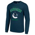 thumbnail image 2 of Men's Starter Navy Vancouver Canucks Logo Long Sleeve T-Shirt, 2 of 3