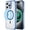 Transparent +blue, variant on Magnetic for iPhone 15 Pro/ 6.1" Case, Compatible with Magsafe Military Shockproof Protective Bumper Cute Transparent Slim Anti-Yellowing Phone Case for iPhone 15 Pro Cover,