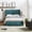 BLUE, variant on Metal Platform Bed Frame with Removable Bed Covers, Wingback Bottom Storage Machine Washable Queen Size Silver