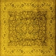thumbnail image 1 of Ahgly Company Indoor Square Oriental Yellow Industrial Area Rugs, 5' Square, 1 of 4