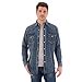 thumbnail image 3 of Wrangler Men's Cowboy Cut Work Western Long Sleeve Shirt Color Rigid Indigo Denim Small, 3 of 4