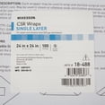 thumbnail image 5 of McKesson CSR Sterilization Wrap for Medical Supplies, Nail Technicians, Tattoo Tools - Air and Water Barrier, Blue Cellulose, 24 in x 24 in, 100 Count, 1 Pack, 5 of 6