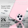 thumbnail image 4 of iPhone 12 Pro Max Case Lovely Pink, Liquid Silicone Slim Protective, Shockproof Phone Case Cover, Soft Anti-Scratch Microfiber Lining, Matte Pastel Baby Pink Cute 6.7 inch 12PM - Lovely Pink, 4 of 5