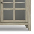 thumbnail image 2 of Acadian 62 inch Wide Solid Wood Wide Storage Cabinet in Distressed Grey, 2 of 9