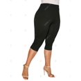 thumbnail image 3 of Leggings Capri de Talla Grande de Estampado de Mariposa Rosegal Leggings de talla grande, 3 of 5