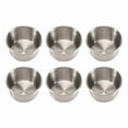 thumbnail image 1 of 6 Tazas de Salsa para Mojar Acero Inoxidable 2 Onzas, Mini Tazones Salsa, Condimentos Metal Reutilizables, Recipientes Moldes (Plateados), 1 of 5