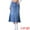 Blue, variant on Unique Bargains Women's Long Denim Skirts Split A-Line Fishtail Jean Skirt XL Blue