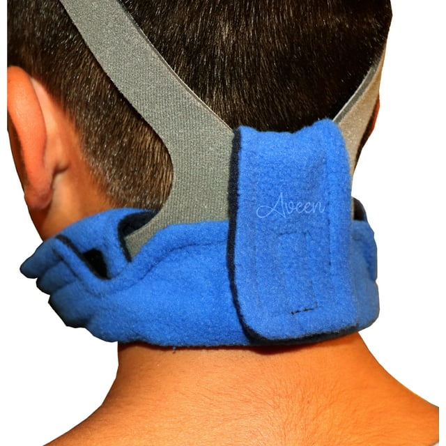 AVEEN Coussinet de Cou CPAP pour Sangles de Couvre-Chef CPAP, Coussinet de Cou CPAP Confortable, Couvre-CPAP, Couvre-Courroie de Masque CPAP en Molleton