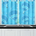 thumbnail image 2 of MKHERT Hot Air Balloons Window Curtain Kitchen Curtains Window Treatments 26x39 inch,Set of 2, 2 of 3