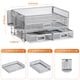 thumbnail image 5 of Organizador de Escritorio con Cajones de Malla de 3 Niveles Marbrasse Caddy Plata, 5 of 6