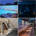 thumbnail image 3 of Paquete de 6 luces LED de bajo voltaje para terraza, barandilla de escalera, luces de piso, luces decorativas enterradas para patio y paisaje, 3 of 3