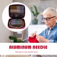 thumbnail image 4 of 13 Pair Crochet Hook Circular Knitting Needles Set with Case Aluminium Hand Sewing Set DIY Weaving Sewing Crafts Knitting Tools, 4 of 7