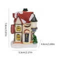 thumbnail image 2 of Christmas Village Sets, Resin Christmas Ornament with LED Light Christmas Village Houses, Christmas Home Decor Collectible Buildings Gift for Kids (1 PCS ), 2 of 9