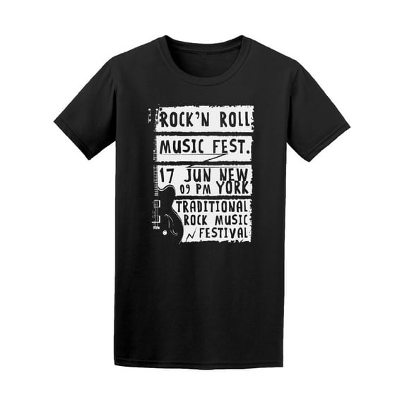 Rock Music Feset New York T-Shirt Men -Image by Shutterstock, Male Small