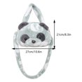 thumbnail image 5 of Bolsos con cabeza de Panda para mujer bolsa suave y bonita de dibujos animados con cierre de cremallera bolso cálido de invierno para niñas, 5 of 5
