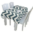 thumbnail image 5 of EREHome Nappes Bleues Décoration de Table Blanche 52x70 Pouces, 5 of 5