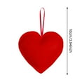 thumbnail image 3 of 12Pcs Valentine's Day Heart Ornaments 3.9 Inch - Red Pink Buffalo Plaid Fabric Baubles for Tree, Rustic Farmhouse Hanging Decor, Soft Plush Stuffed Hearts for Wedding Party DIY Home, 3 of 9