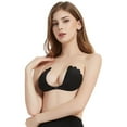 thumbnail image 2 of Women Thin Invisible Lift Sticky Bra Breathable Strapless Front Button Silicone Bras, 2 of 5