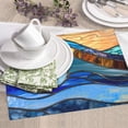 thumbnail image 6 of Dish Drying Mat, Stained Glass Ocean Wave Highly Absorbent Drying Matt Kitchen Counter, Dish Mat Drying Pad Dishes Drainer Mats for Kitchen Counter or Sink, 16 x 18 inch, 6 of 6