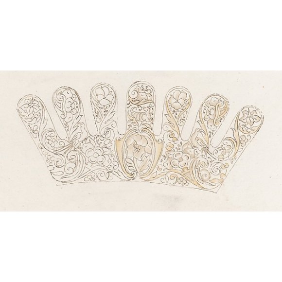 Album of designs for embroidery: bodices, gauntlets, caps, bags, page 81 (recto) Poster Print by Anonymous, Dutch, 17th century (18 x 24)