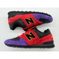 thumbnail image 1 of Vintage New Balance 574 Qcrowley Men 15D Encap Red Purple Black Croc Custom Shoe, 1 of 6