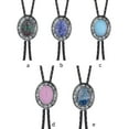 thumbnail image 2 of Qarigey Corbata de Bolo ondulada ovalada, luz turquesa, accesorios ajustables para ropa, corbatas, diseño único, corbata, accesorios para Type10 NO10, 2 of 5