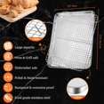 thumbnail image 2 of 4 Pack Baking Sheet with Wire Rack, Leonyo 17.5" x 13" Stainless Steel Cookie Sheets with Wire Cooling Rack, Nonstick Commercial Baking Tray Pans for Oven Cooking, 2 of 8